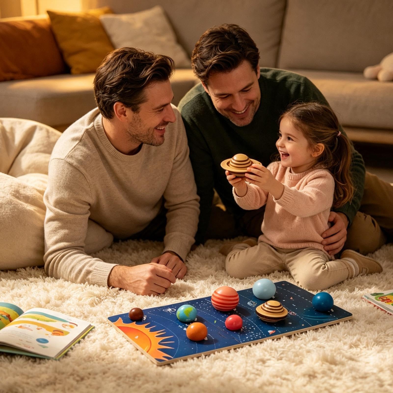 Giocattoli Puzzle Di Legno Del Solare Giocattolo Pianeti per Bambini | Pannello Cognitivo Pianeti per bambini e bambine, casa, scrivania, pavimento, , asilo, viaggio