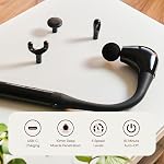 2-in-1 Pistolet de massage pour relaxant musculaire arrière avec poignée étendue, atteindre des zones difficiles à récurer, tissu profond 10mm, 5 Vitesses, sans fil léger, pour gymnastique & Récupération de la maison - Strivor
