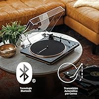 Vista 6 de Audio-Technica AT-LP70XBT Tocadiscos Inalámbrico (Negro/Bronce)