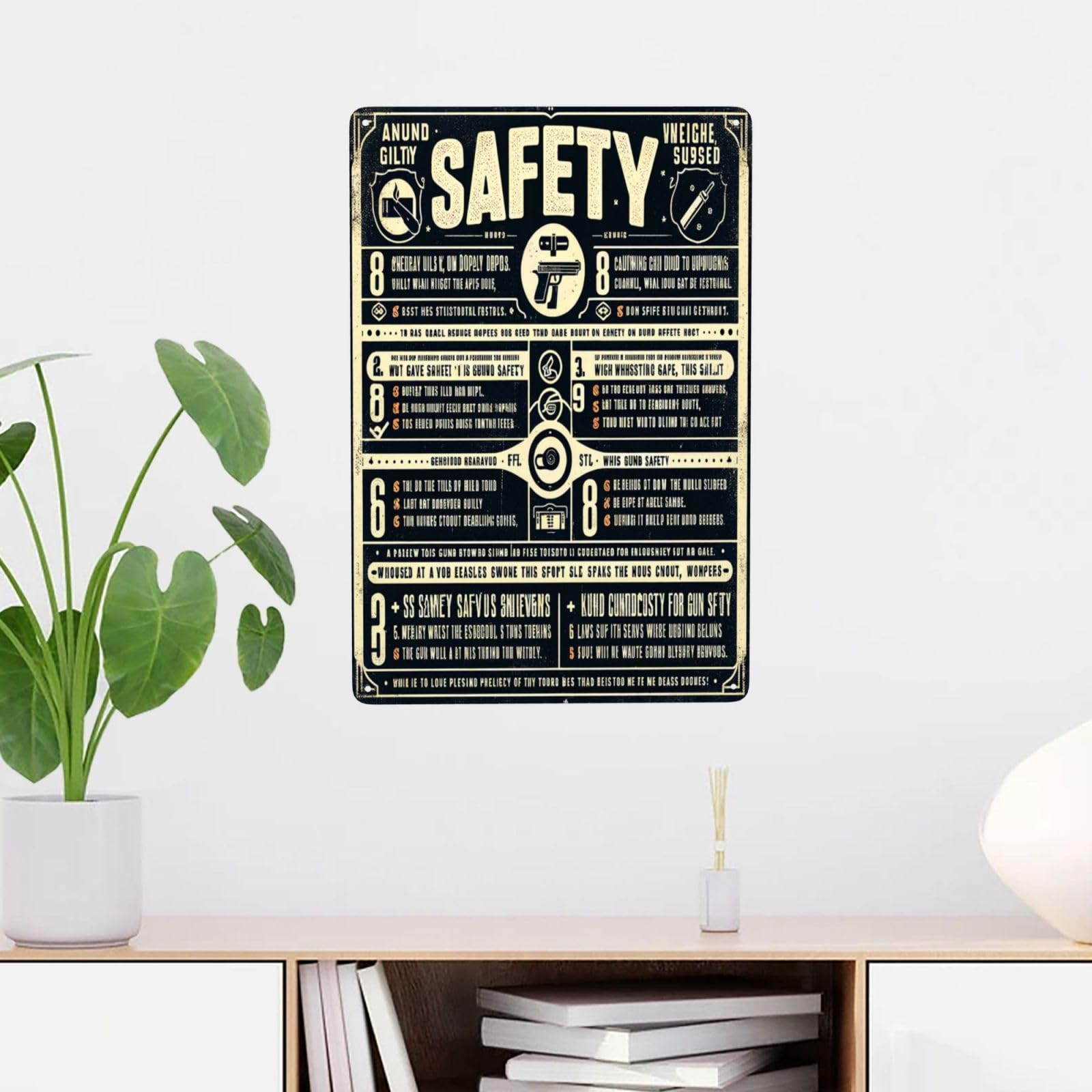 Amazon.com: Vintage Safety First Metal Tin Sign - Industrial