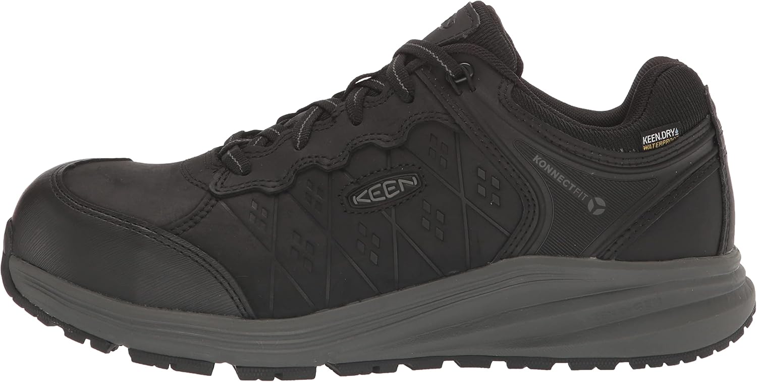 KEEN Utility Men's Vista Energy+ Low Composite Toe Waterproof Leather Industrial Work Shoes - Image 8