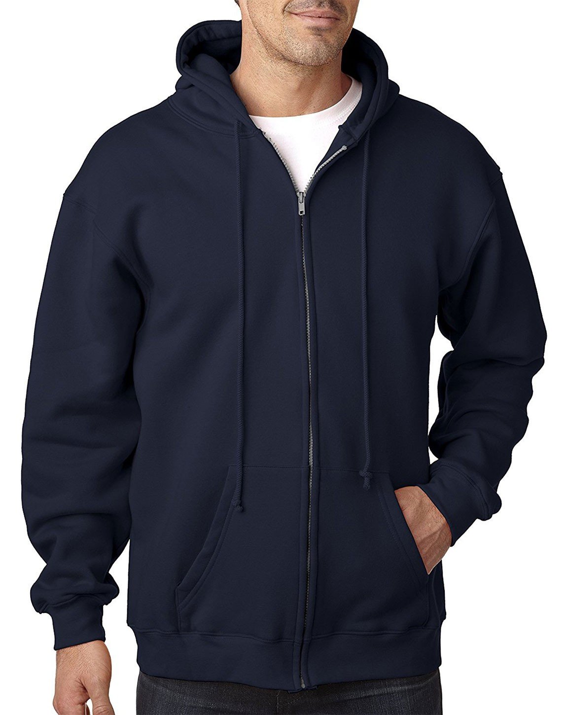 Bayside USA Made Full Zip Hood 900