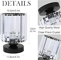 Vista 6 de TISLYCO Juego de 2 lámparas de techo de cristal, lámpara de techo moderna de montaje empotrado para comedor, pasillo, sala de estar