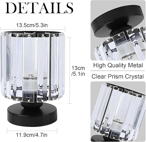 Miniatura 6 de TISLYCO Juego de 2 lámparas de techo de cristal, lámpara de techo moderna de montaje empotrado para comedor, pasillo, sala de estar