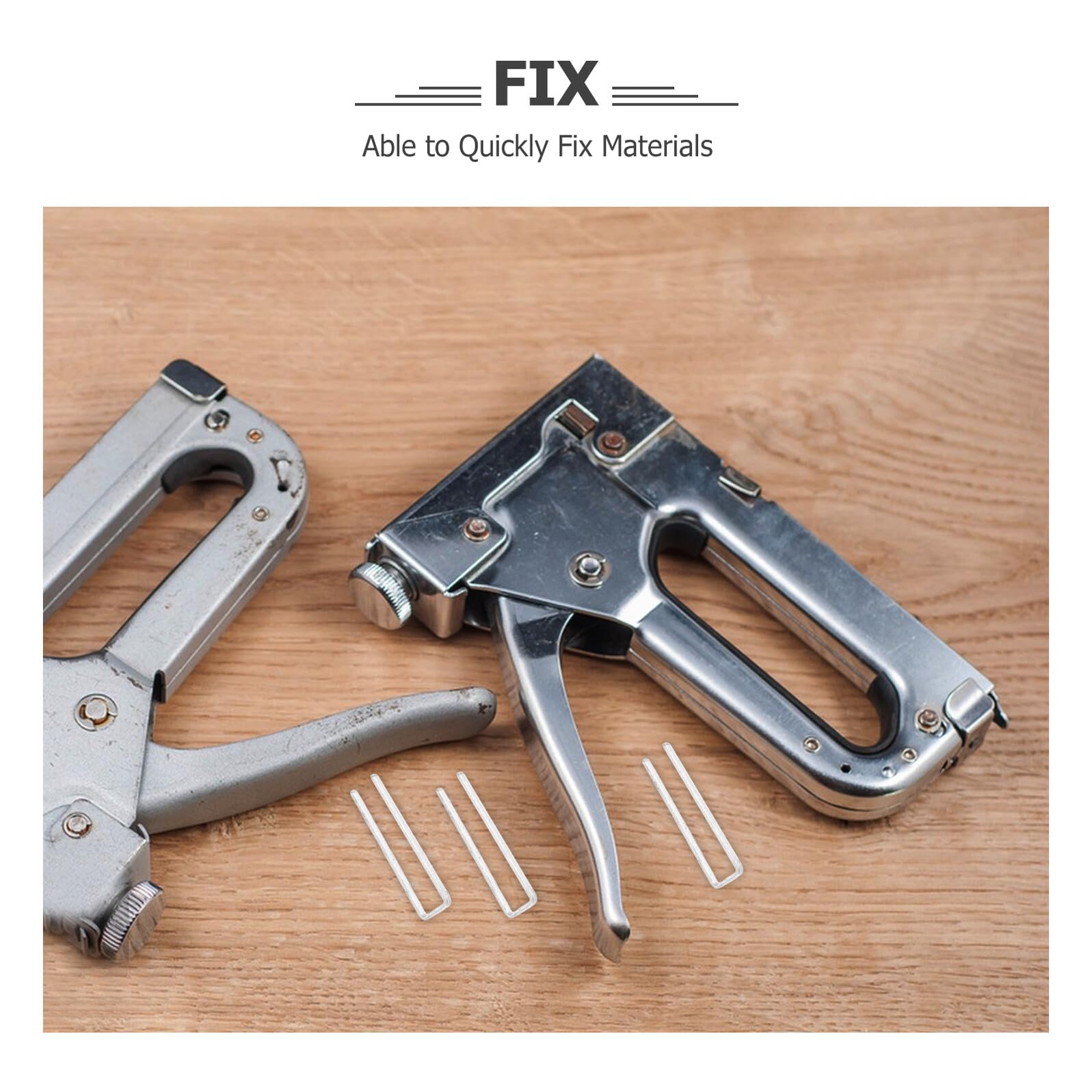 Toddmomy Clous Métalliques pour Agrafeuse Clous Robustes pour Meubles Bricolage et Construction Agrafes Standard pour Travaux du Bois et Artisanat
