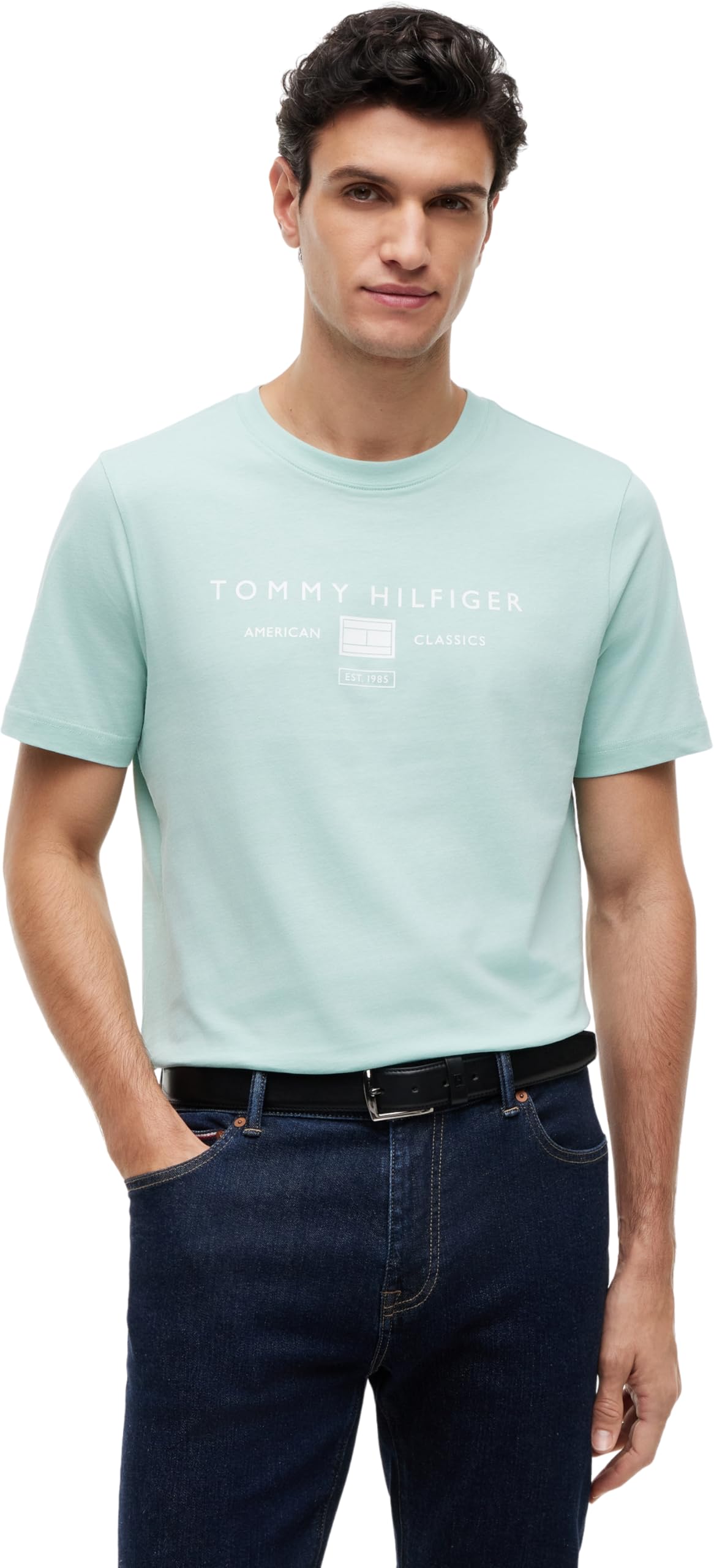 Tommy Hilfiger Men's T-Shirt - Mint - M