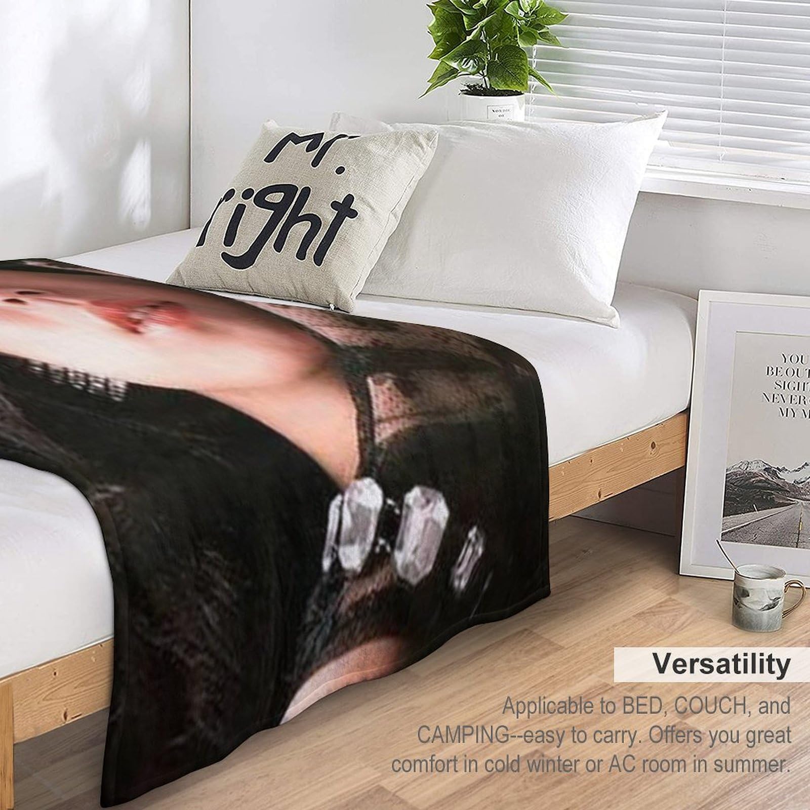 Amazon｜大判 毛布 中森明菜 (18) フランネル ブランケット 両面