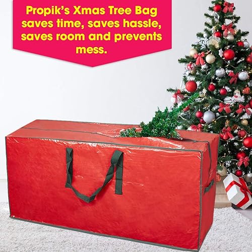 Miniatura 6 de Bolsa de almacenamiento para árbol de Navidad artificial de la marca Propik Bolsa de almacenamiento con asas 65 x 15 x 30 pulgadas Con elegante