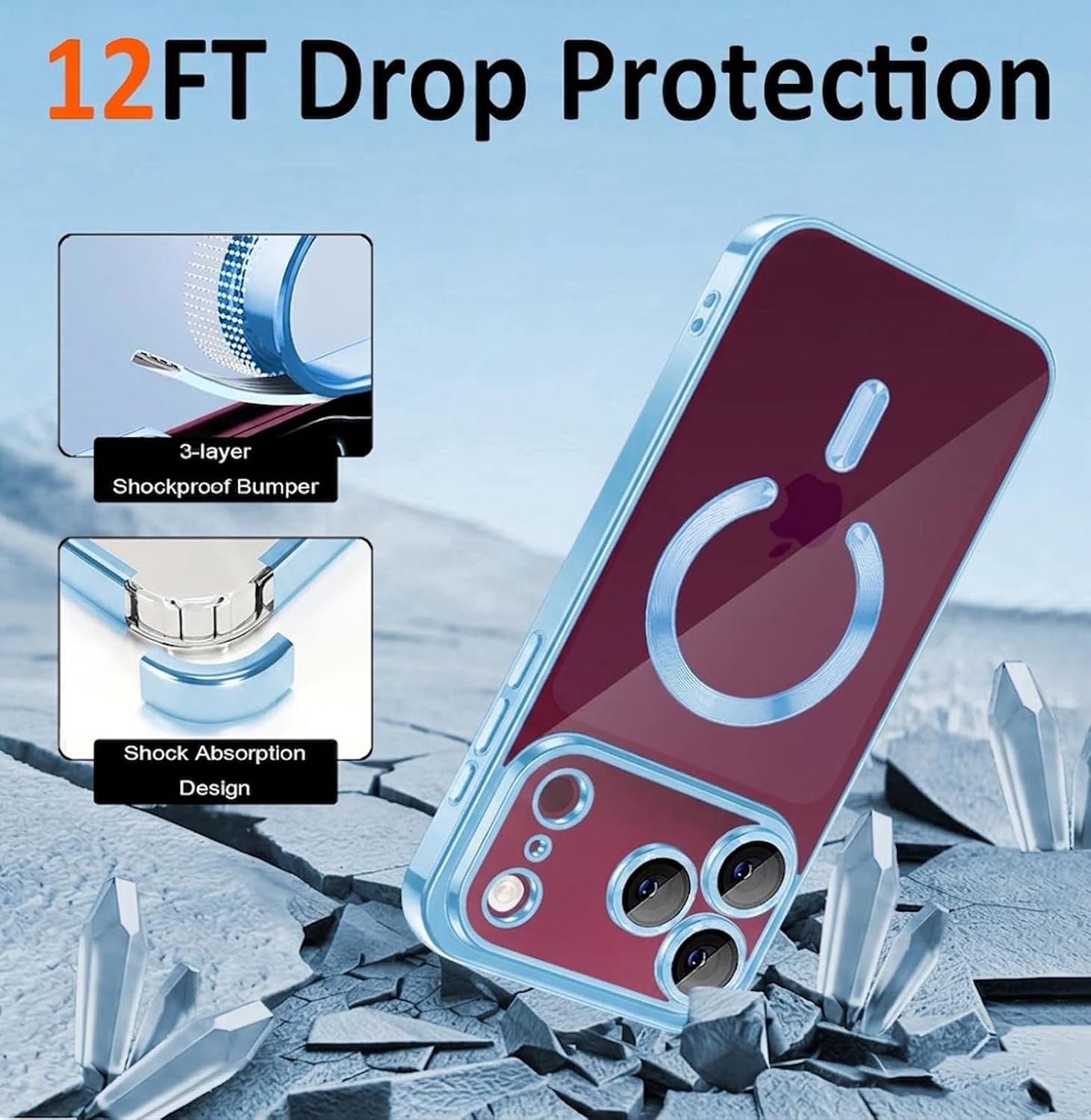 Magnetic Case for iPhone 18 Pro Max with Privacy Screen Protector