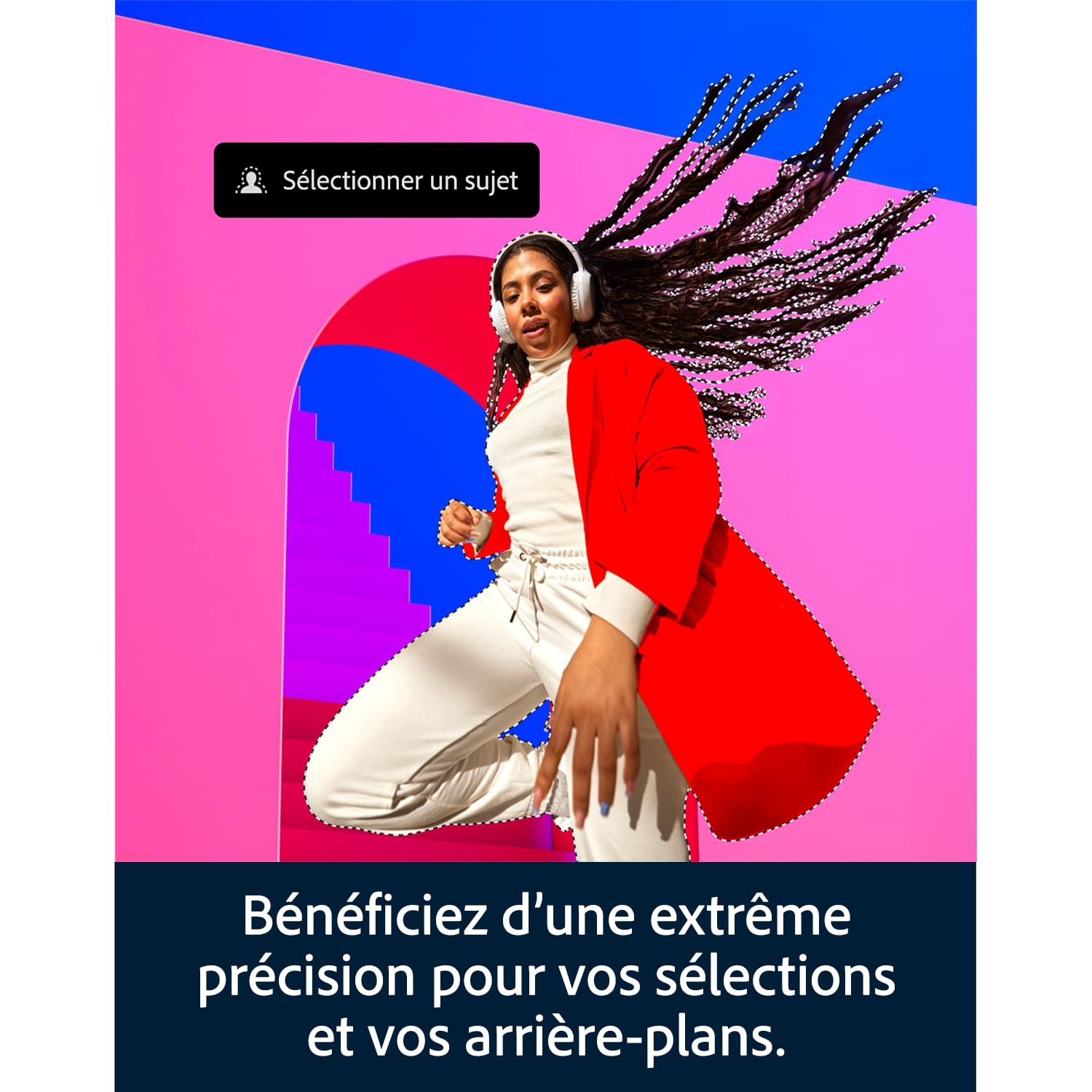 Adobe Photoshop + Adobe Firefly Pro | Logiciels de retouche photo et d’IA créative | Abonnement 12 mois | Téléchargement PC/Mac