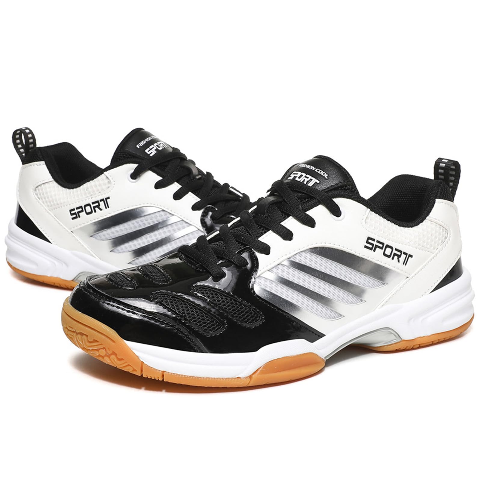 Chaussures Badminton et Tennis pour Hommes, Baskets de Pickleball, Chaussures Terrain d'intérieur décontractées pour Le Racquetball, Tennis Table, Squash, Volley-Ball