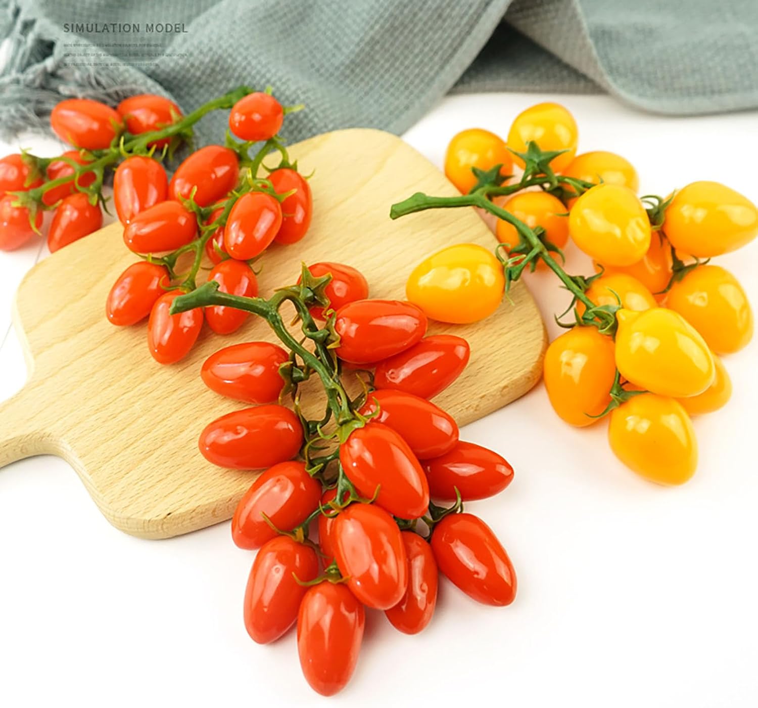 1 String (16 Pcs) Cherry, Red Artificial Fruits for Home and Party Decoration (Red)
