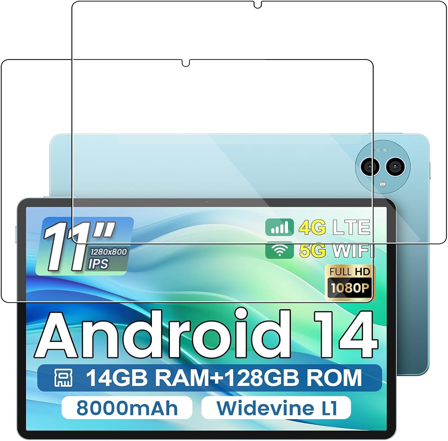 Protector de Pantalla de Vidrio Templado para TECLAST P50 11 Pulgadas (2 Unidades)