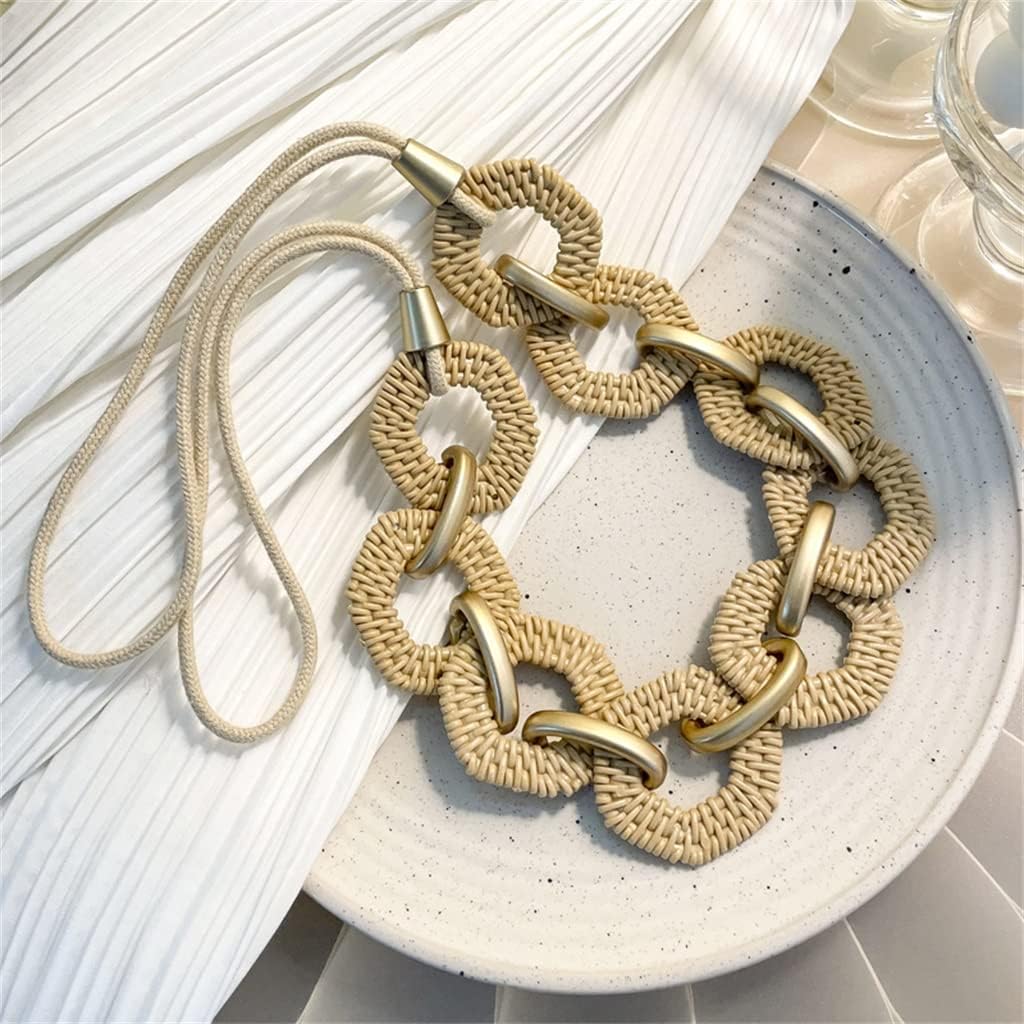 FMURY Curtain Tie Curtain Belt Accessories Curtain Holder Buckle Handmade Rope Home Decor(E)