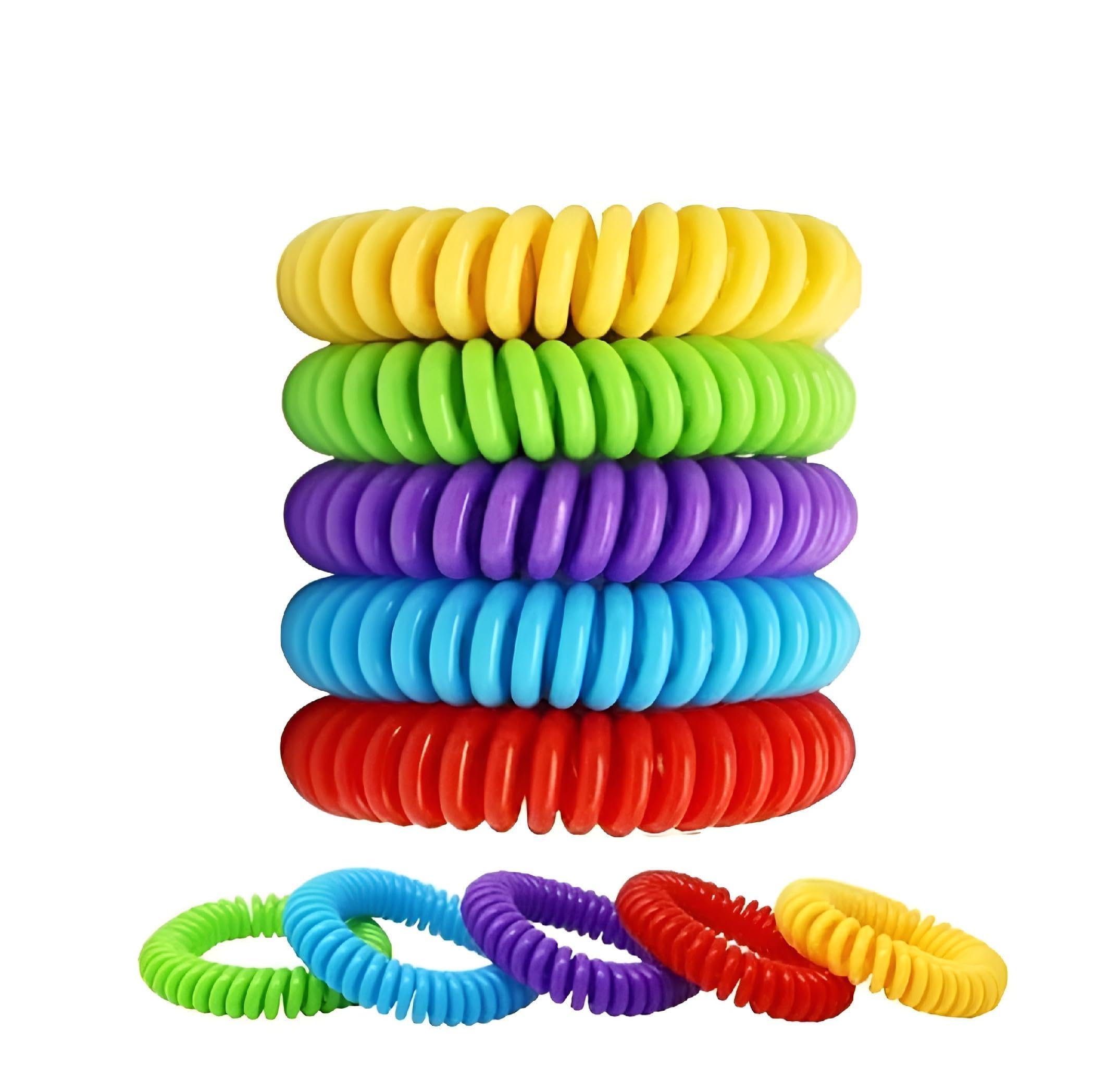 AVNISH Mosquito Repellent Coil Bracelets - Eco-Friendly Non-Toxic Anti-Mosquito Bands - One-Size-Fits-All Elastic Wristband & Ankle Band Bug Repellent for Kids, Adults & Outdoor Activities (5 PC)-image-31
