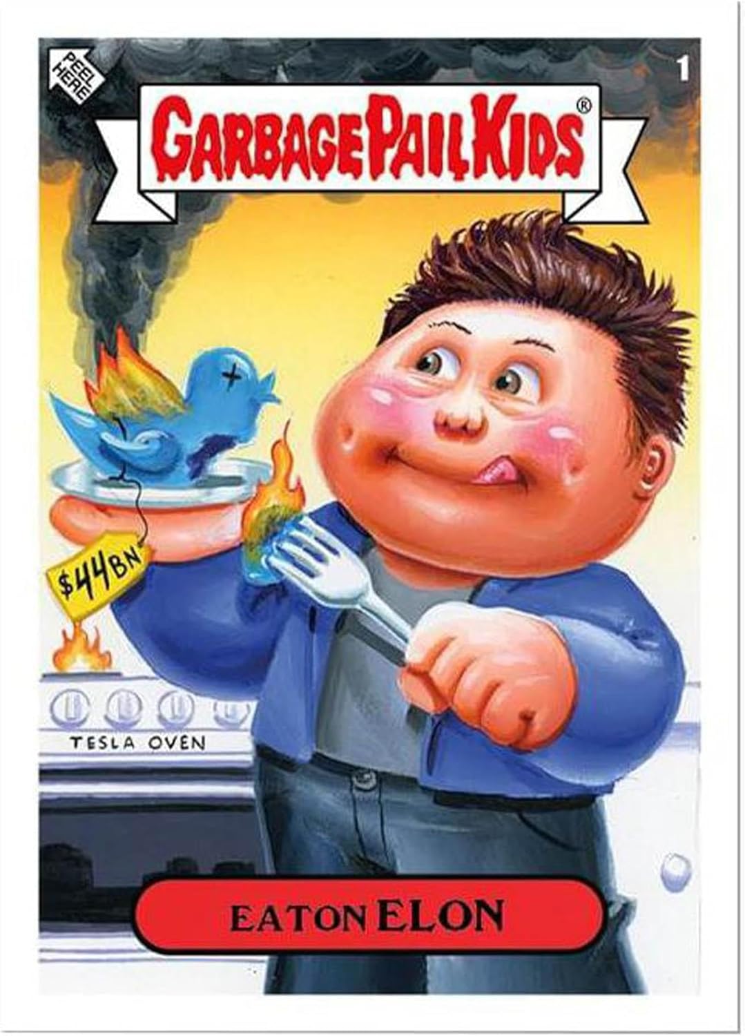 Garbage Pail Kids Topps 2022 was The Worst! Trading Card | Eaton Elon