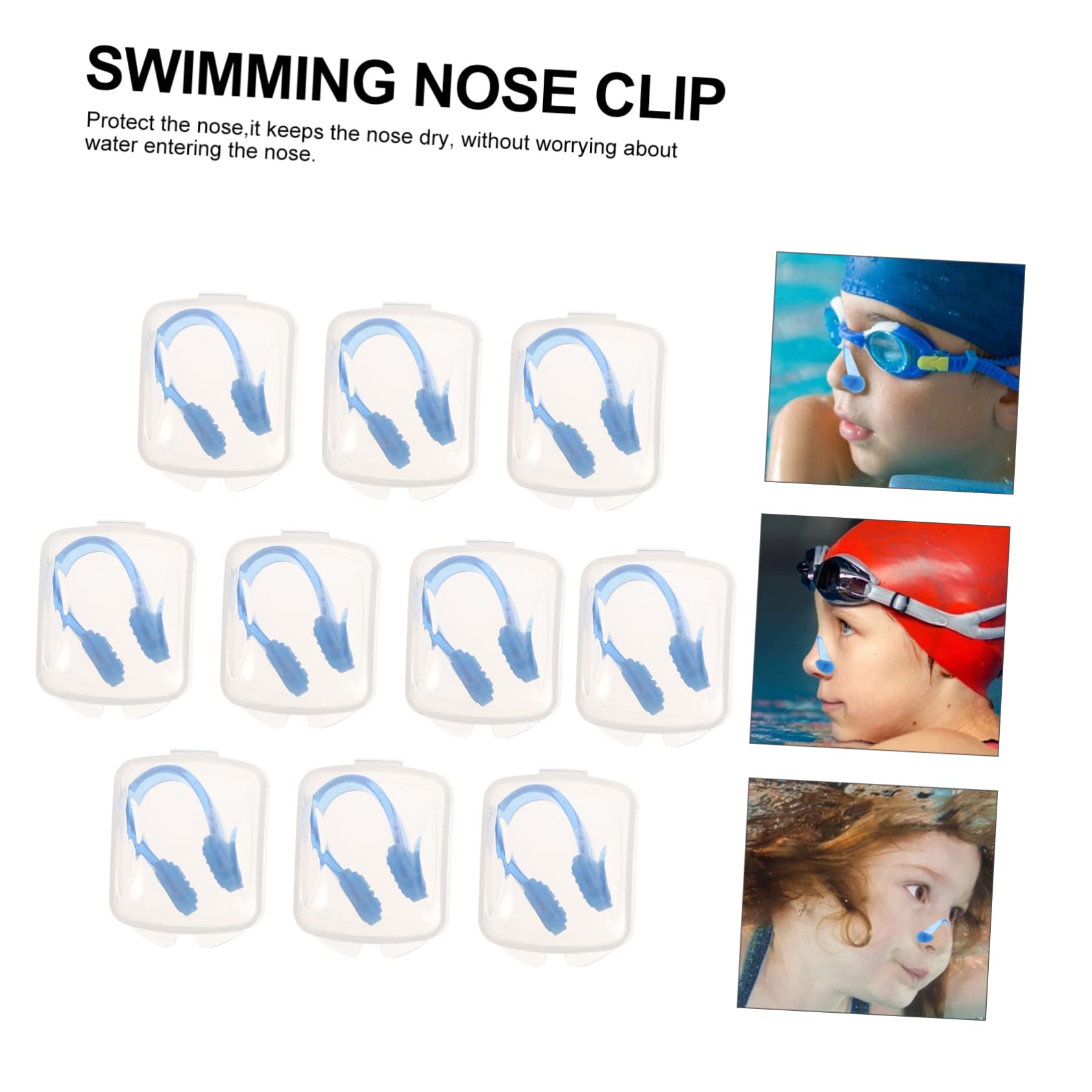 3 Sets Schwimmbadzubehör Tragbarer Clip Für Wassersport Geeignet Für Jungen Und Mädchen Erwachsene 10 Stück * 3