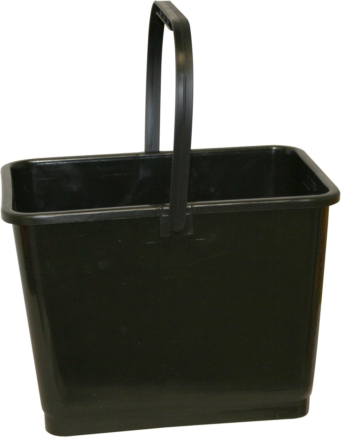 Mallory 864 Bucket with Handle, 2 Gallon Capacity, Black, 2 Gallon (256 Ounces)