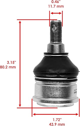 Miniatura 2 de Caltric Rótula delantera superior e inferior compatible con Honda Pioneer 700-4 SXS700M4 2017-2023