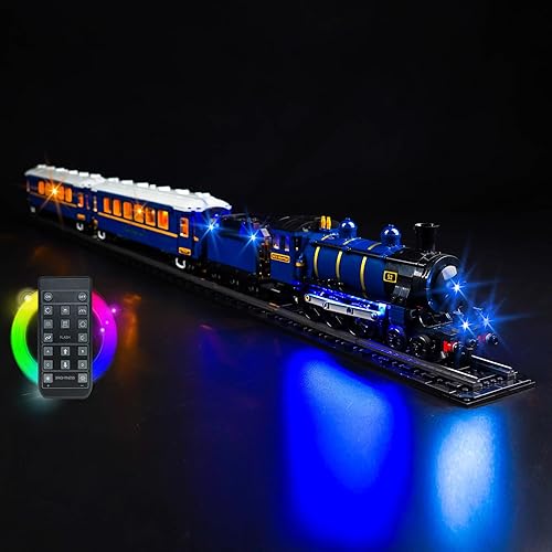 Miniatura 5 de Kit de luz LED mejorado compatible con Lego The Orient Express Train Building Toy Set, compatible con Lego 21344, el mejor regalo para adultos