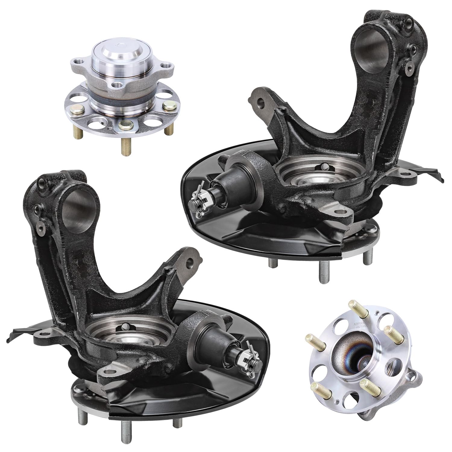 Detroit Axle - 4pc Steering Knuckles Kit for 2013 2014 2015 Honda Accord