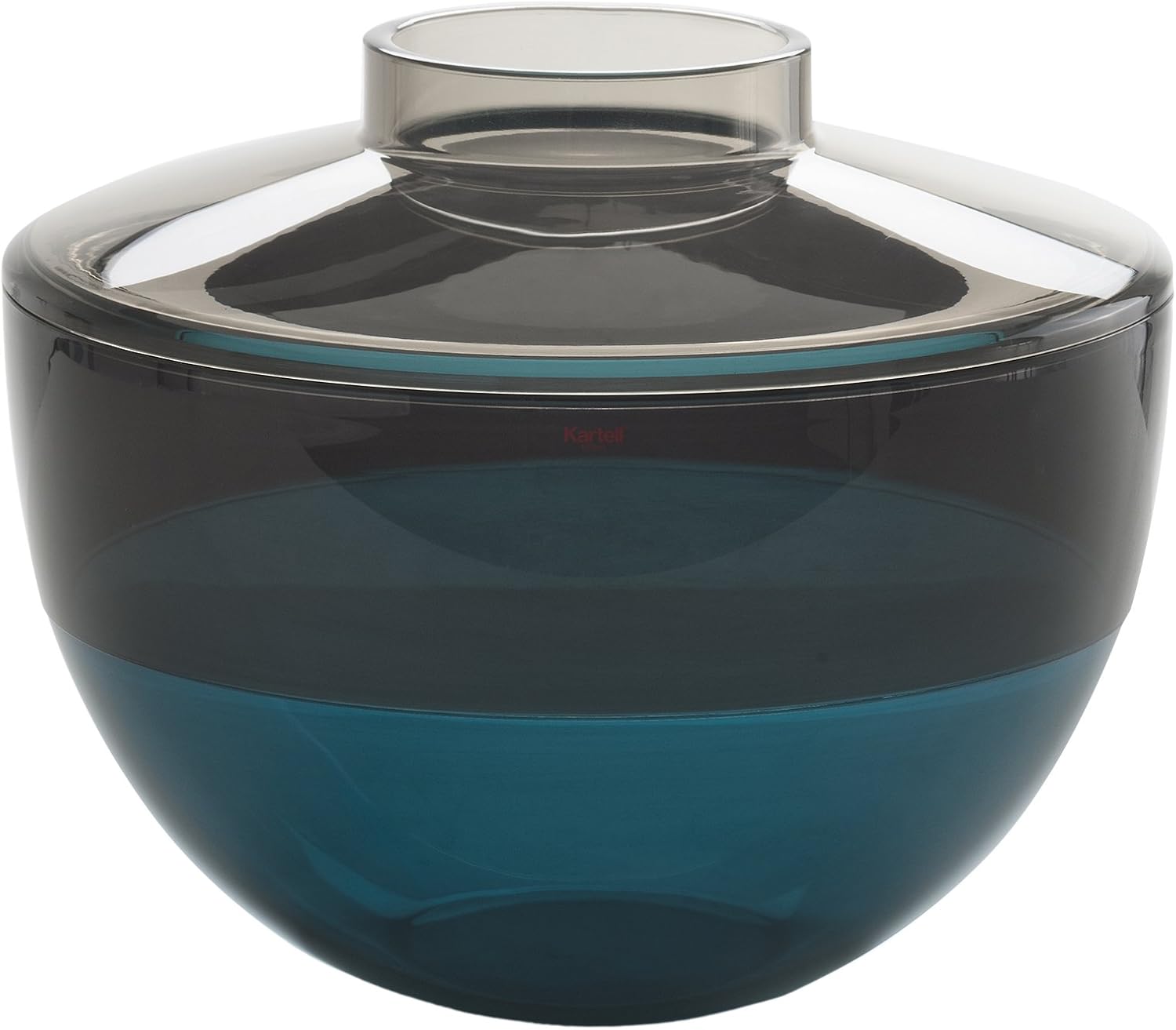 Kartell Shibuya Vase by Christophe Pillet, Pack of 1, Smoky/Dark Smoke/Petroleum