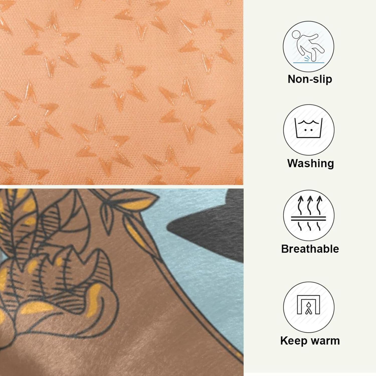 review Pet Bed Mat Soft Comfortable Anti-Slip Bottom Kennel Pad Washable Dog Sleeping Mattress for Dog Sleeping Mattress for Large Medium Small Dogs 24x18in Cute Cat Cartoon