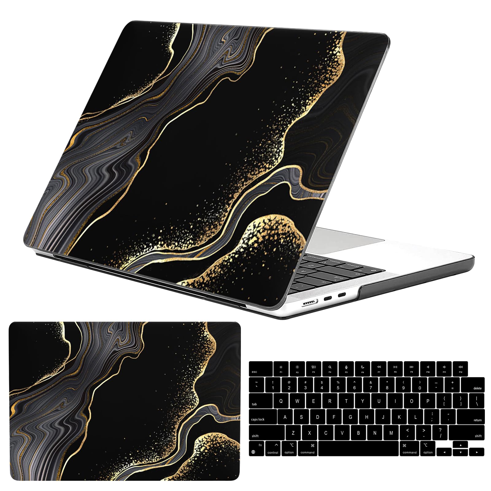 GABraden Compatible with MacBook Air 13.6 inch Case 2022-2025 Release M4 A3240 M3 A3113 M2 A2681,Sturdy Protective Laptop Hard Shell &Keyboard Cover