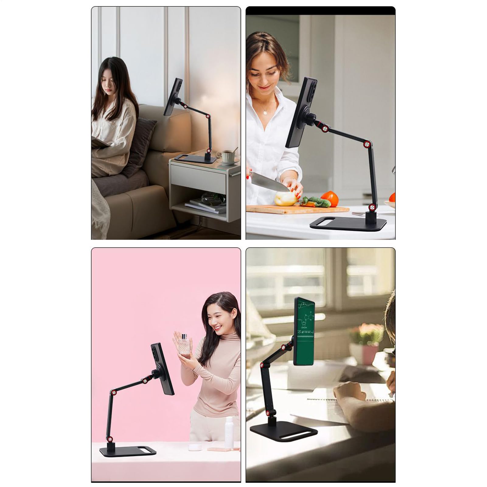 Supporto Magnetico Per Cellulare Base Rotante Pieghevole A 360 Gradi | Regolabile Per Cellulari per Famiglia, Adulti, Uomini, Donne, Scrivania, Casa, Viaggio, Comodino e Tablet