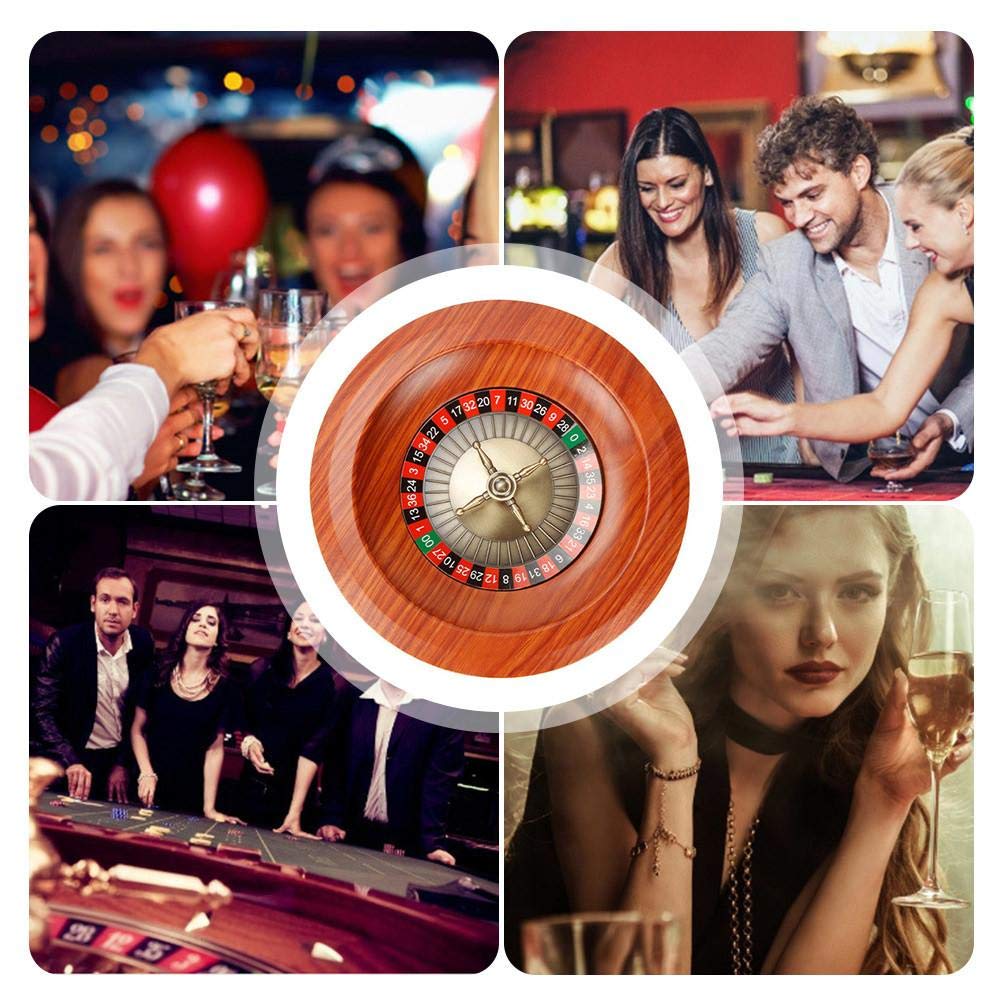 Russisches Roulette Aus Holz, Tischspiel Lotterie Plattenspieler Roulette Radsatz, Desktop-Unterhaltungsprodukte Plattenspieler Freizeit Tischspiele, Für Heimspielabend Oder Clubparty
