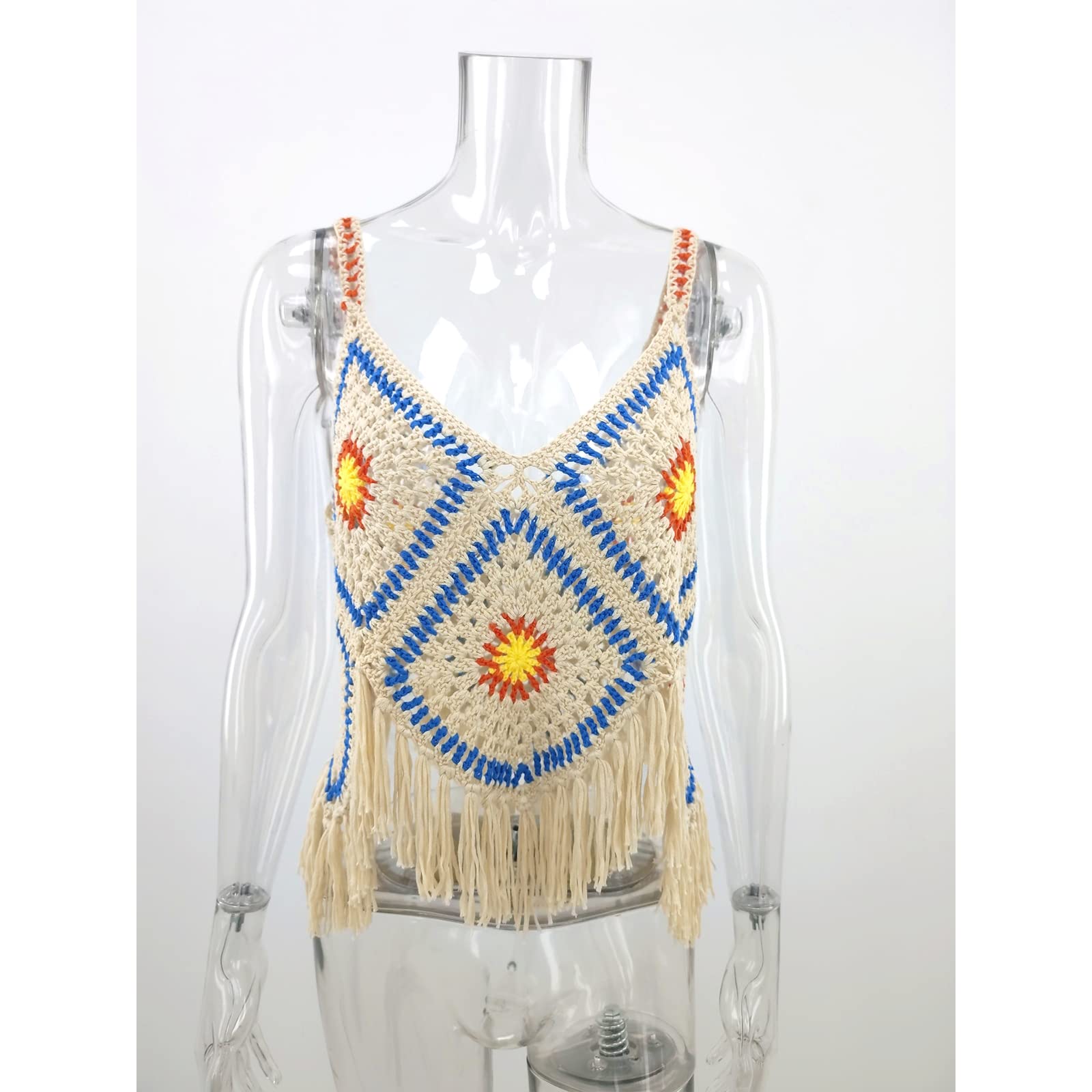 Donne Scava Fuori Canotte Top Femminile Canotta Top Senza Maniche Crop Top Crochet Push Up Bikini Donna Crochet Bikini Scava Fuori Serbatoi Trim Crop Streetwear