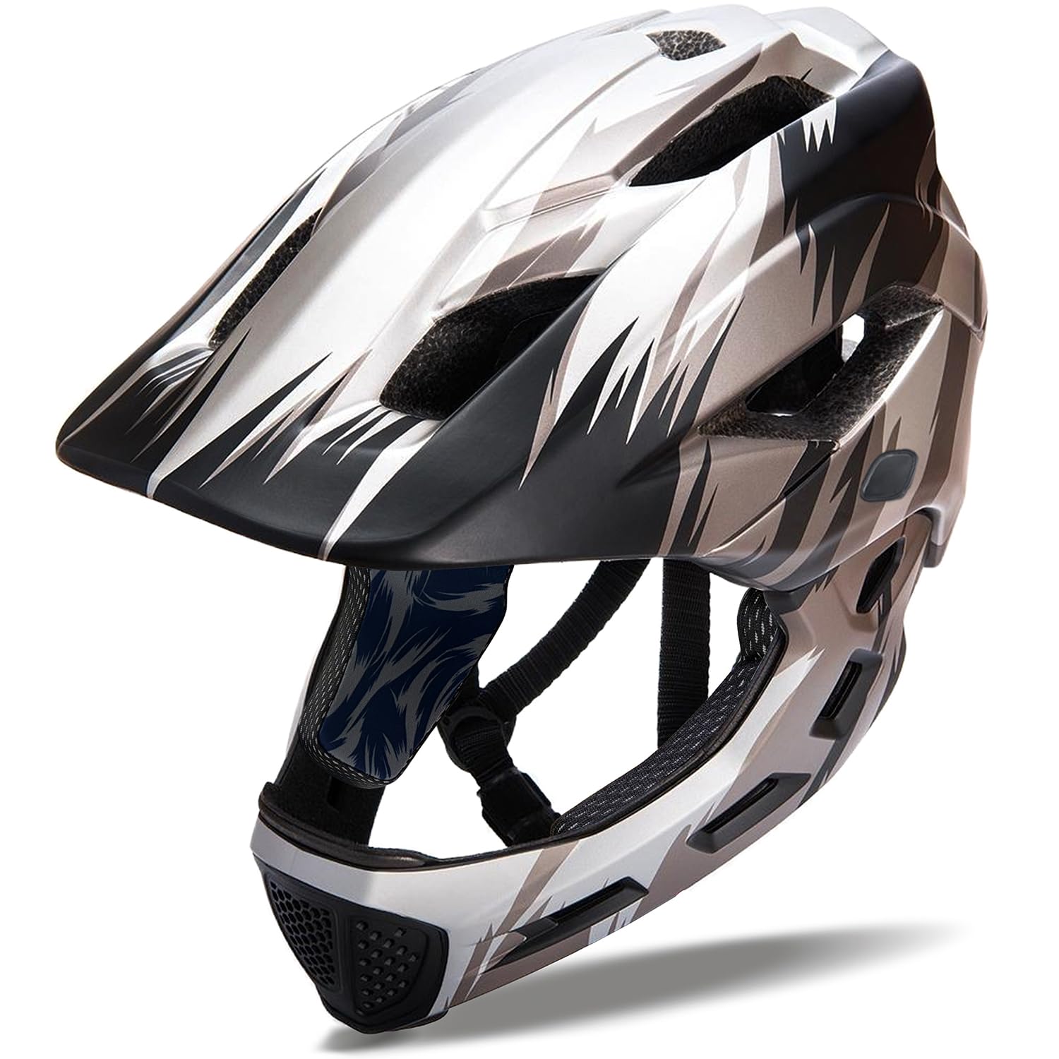 Natuway Toddler and Kids Full Face Bike Helmet Girl and Boy BMX Multi-Sport