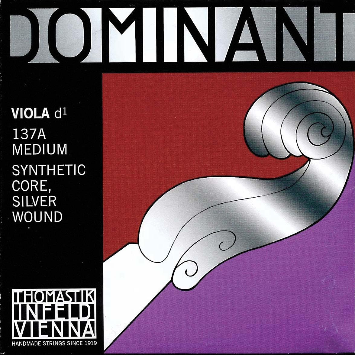 Dominant 15"-16" Viola D String - Medium Gauge - Silver Wound Perlon Core - Thomastik Infeld