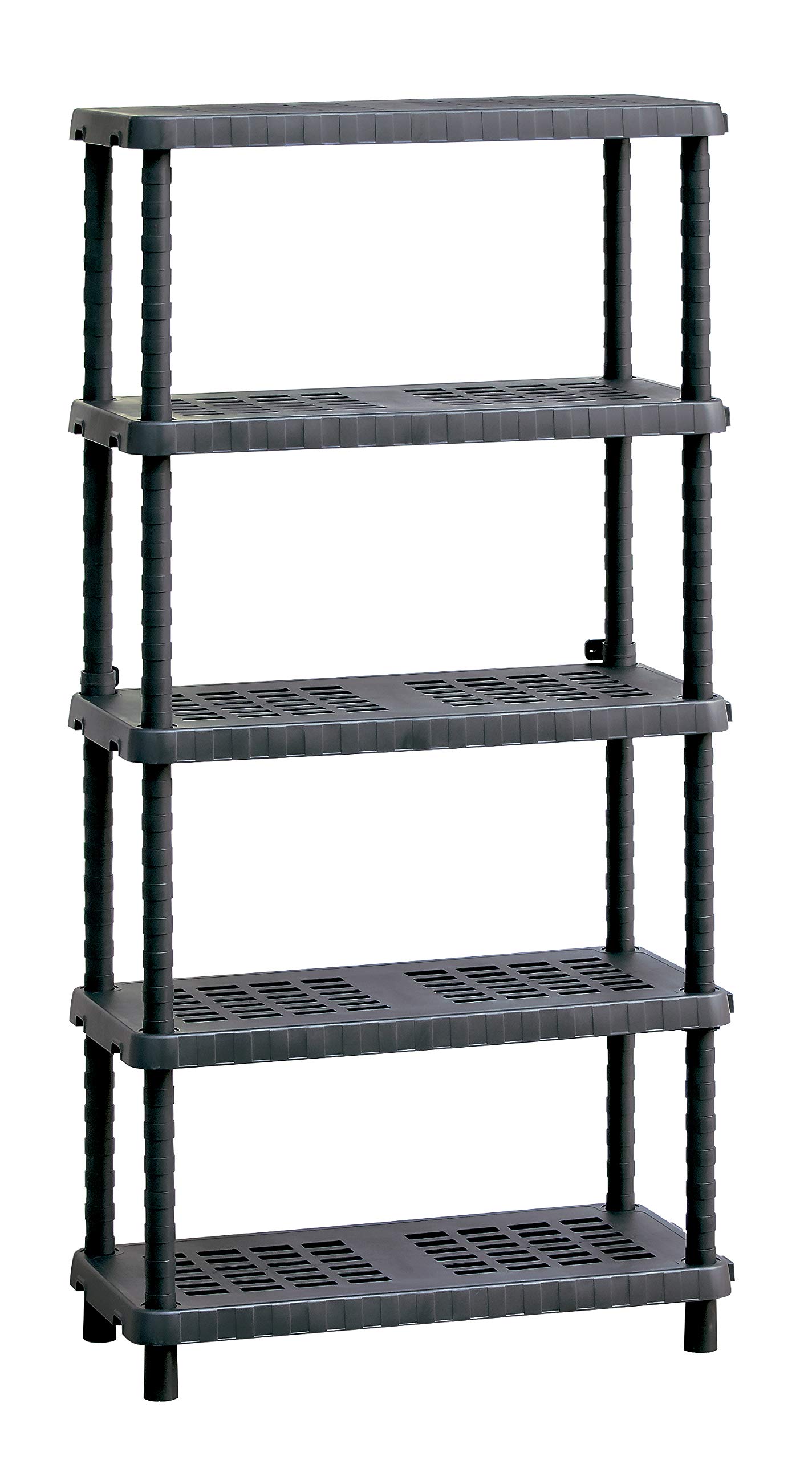 Mobil Plastic - Scaffale in plastica con 5 ripiani regolabili - L 925 mm - Tidy 905