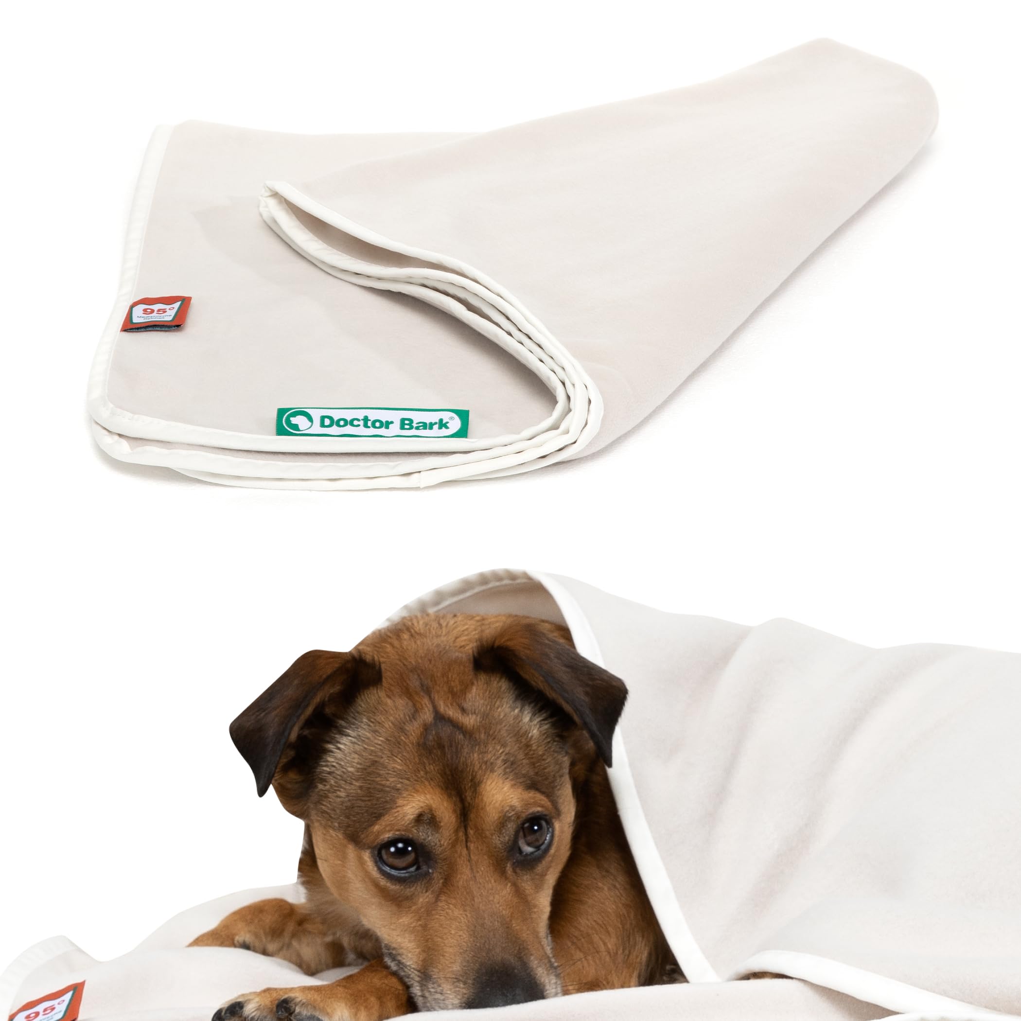 Doctor Bark Morbida coperta per cani lavabile fino a 95°C, morbida coperta in pile igienica, per divano e cuccia, morbida coperta per animali domestici – Made in Germany (lunghezza – 120 x 90 cm)