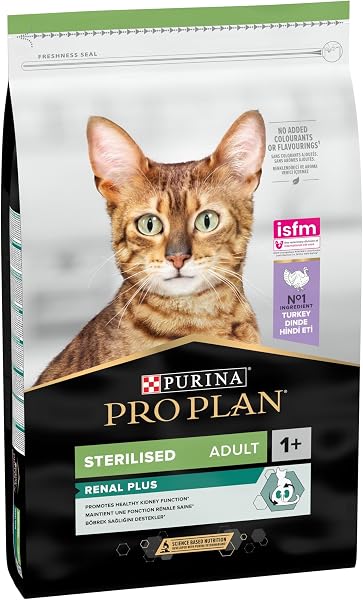 PURINA PRO PLAN | Renal Plus | Chat | Croquettes complètes pour Chat Adulte Stérilisé | Aide au maintien d'une fonction rénale saine et du système urinaire | à la Dinde | Sac | 10Kg - 3