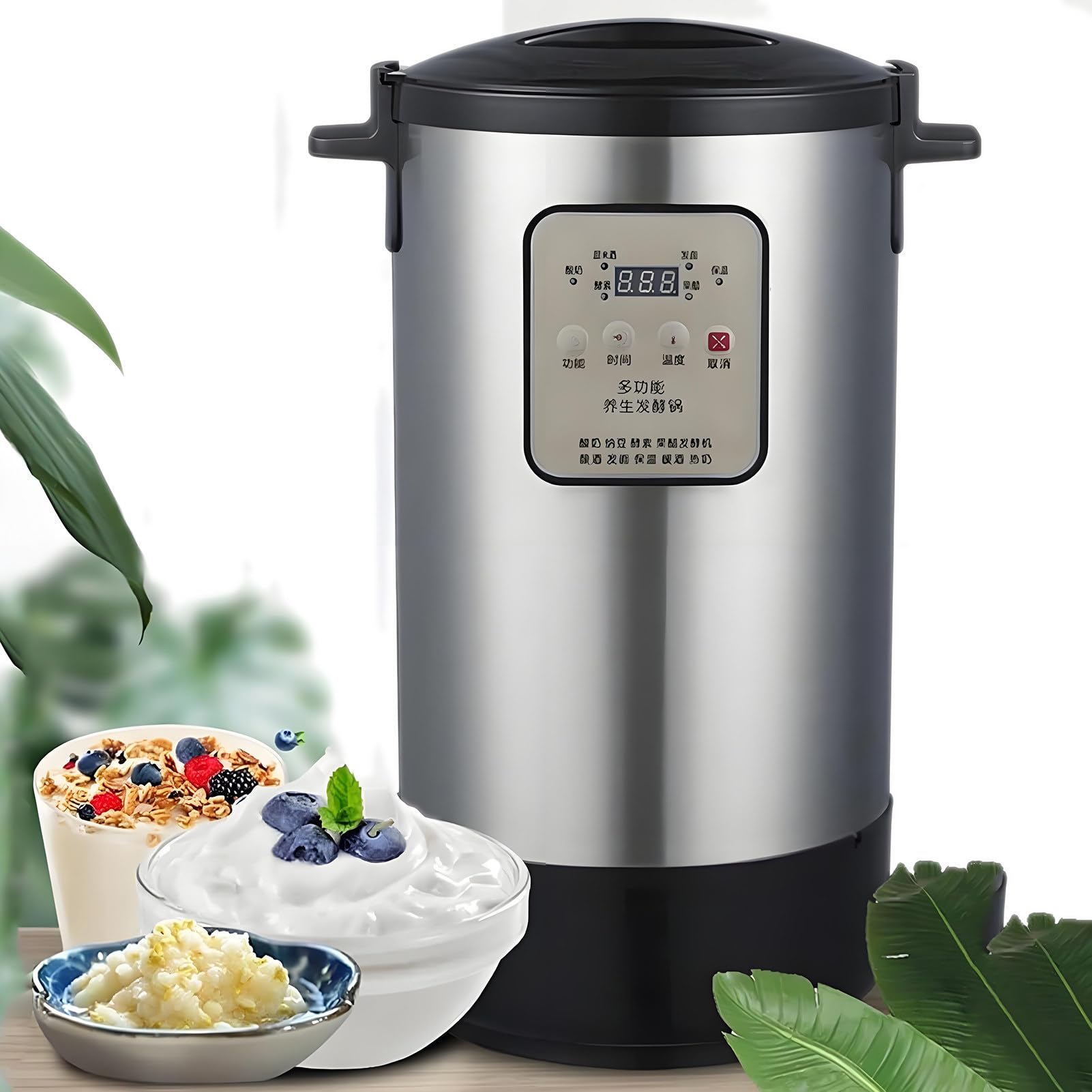 SHENGSHIYU Electric Yogurt Fermenter, 12/18l Automatic Commercial Fermentation Machine, Dough Fermentation Natto Rice Wine Fruit Enzyme Fermenter, Time and Temperature Control 12L