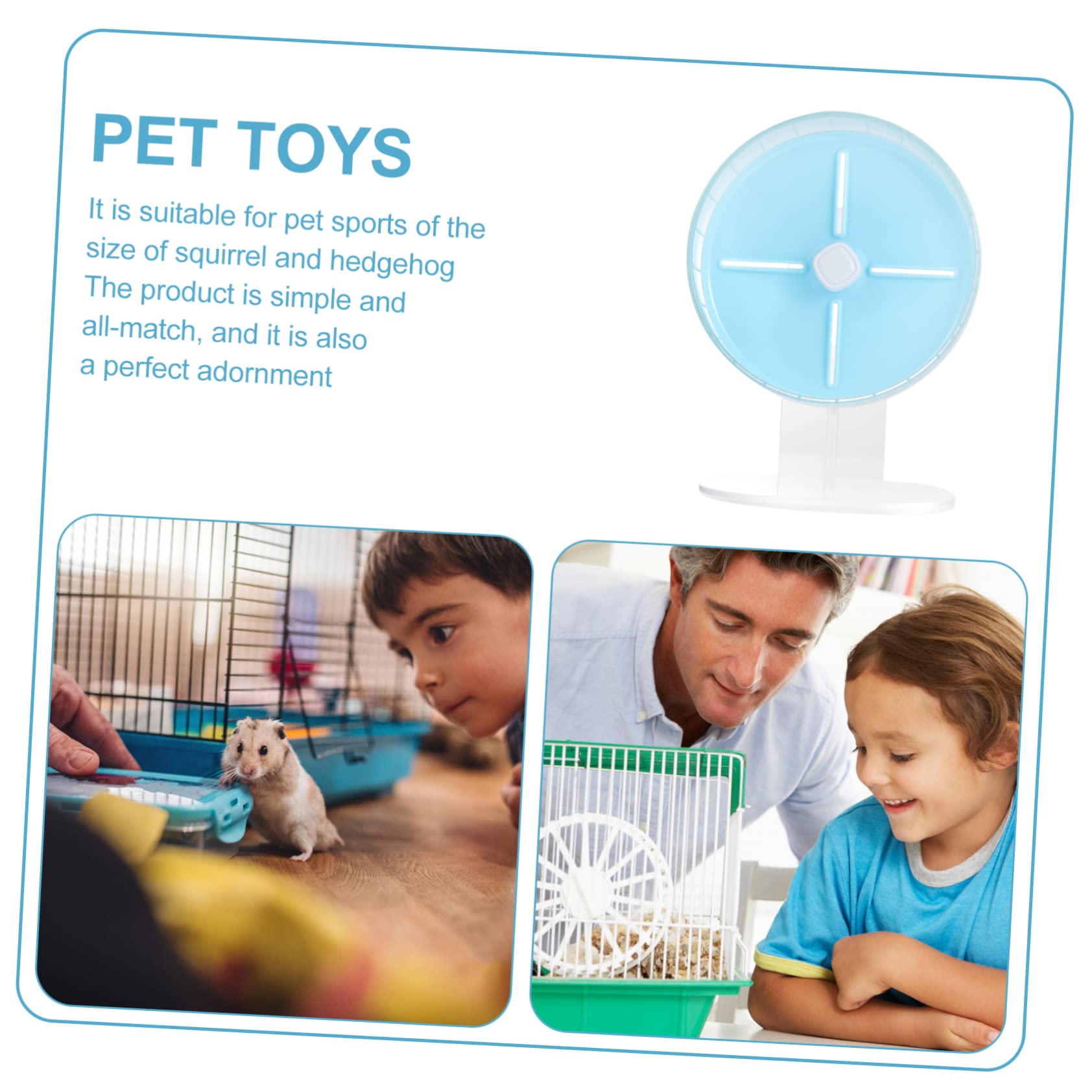 ERINGOGO 1pièce Roues Exercice Silencieuses pour Hamsters avec Base Jouet pour Petits Animaux Favorise Exercice