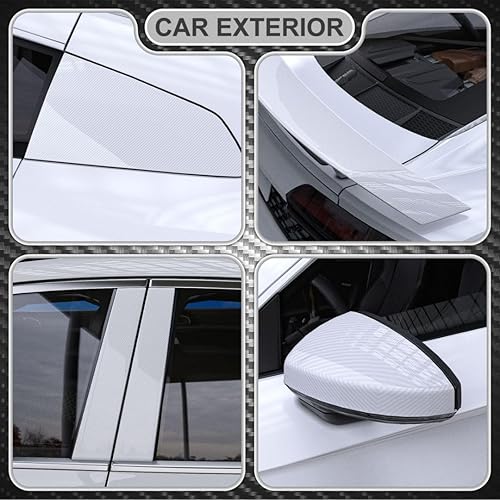 Miniatura 2 de Lypumso Rollo de vinilo de fibra de carbono 6D, película brillante para automóvil con tecnología de liberación de aire sin burbujas, decoración