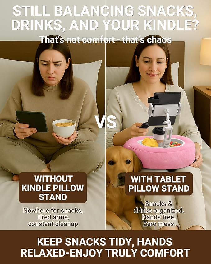 Soporte de Almohada para Tablet y Kindle, Ajustable para Cama y Sofá miniatura 4