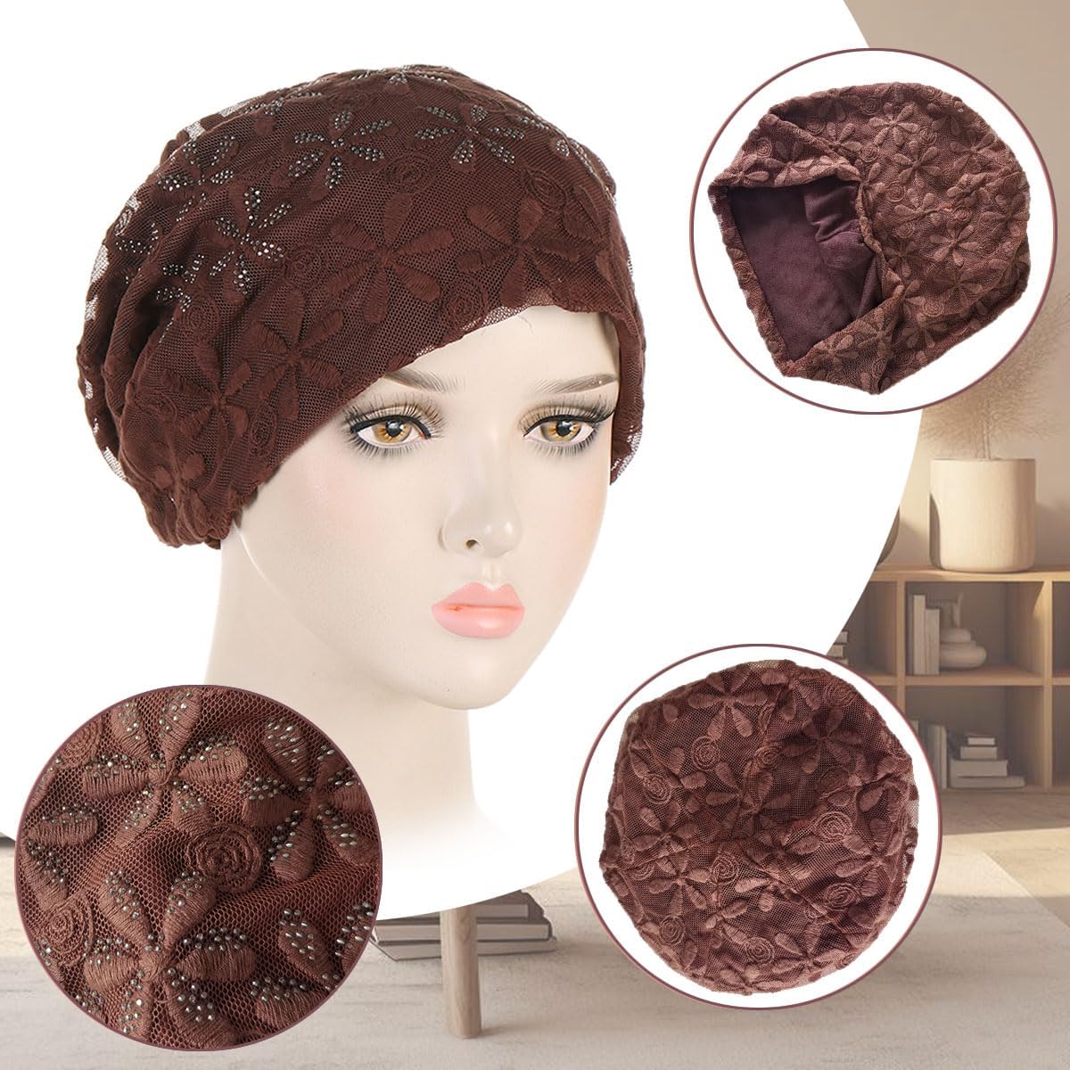 Soft Slouchy Beanie Fashion Style Soft Lightweight Daily Hat Skull Cap Headware for Women - Image 4