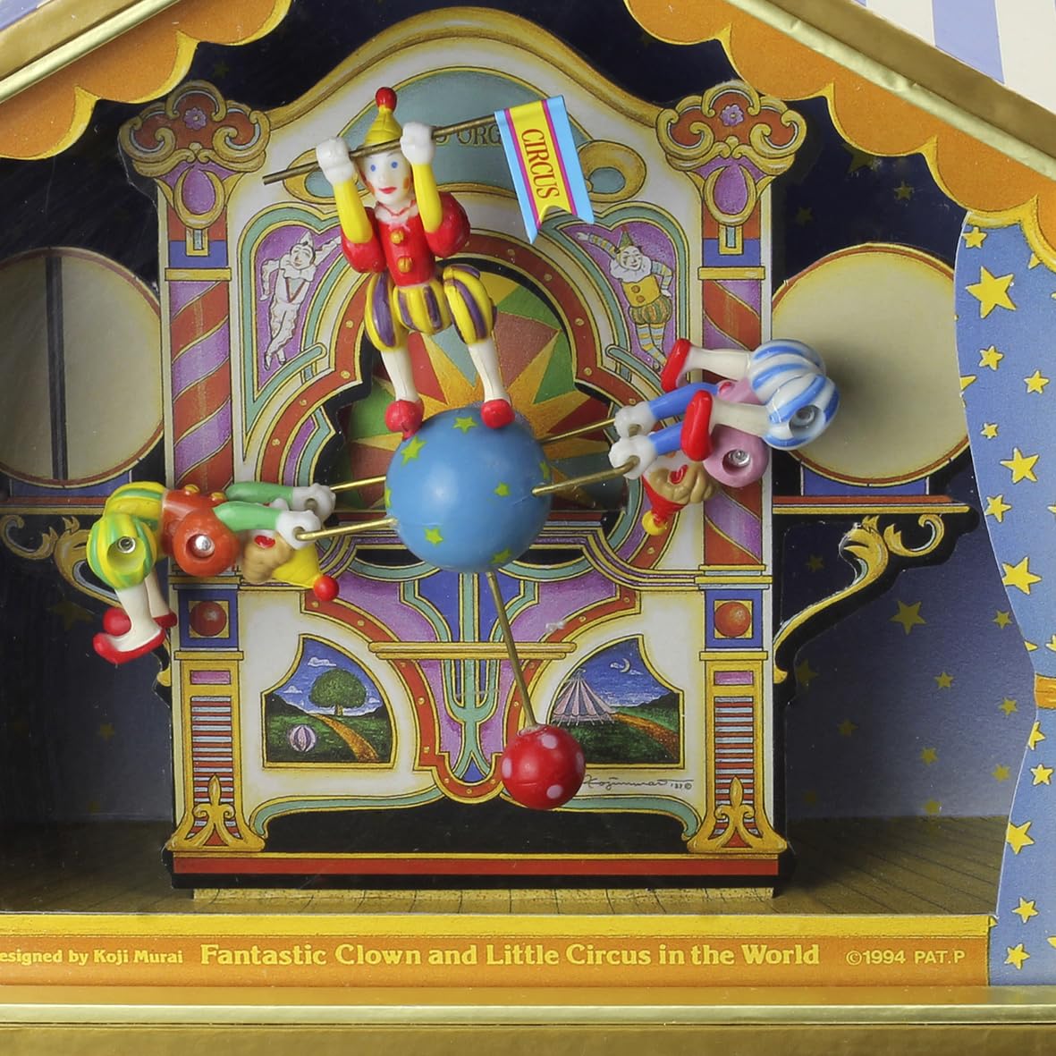 Trousselier Dancing with Music Tightrope Walker Clowns Figure