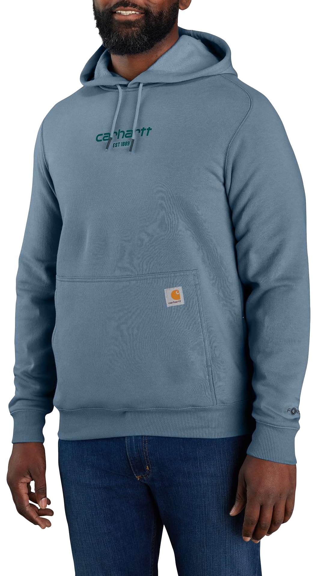 Carhartt Men's Thundercloud Force Relaxed Fit Lightweight Logo Graphic Sweatshirt, M