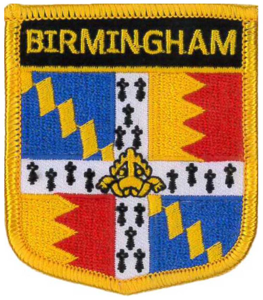 Klicnow Various Birmingham (Shield) Embroidered Patch 6Cm X 7Cm