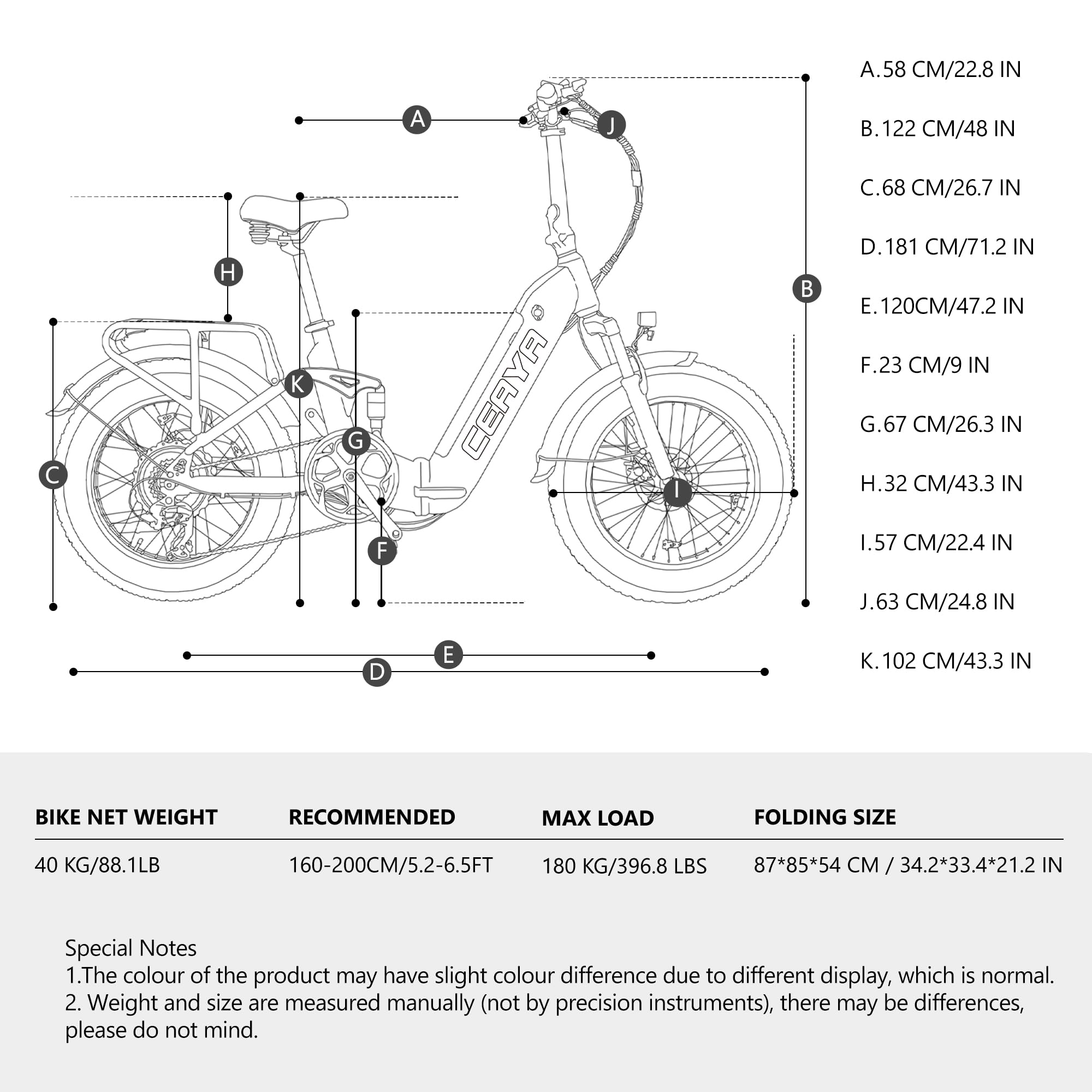Vélo électrique Femme Homme Pliable 20" Fat Bike Electrique Ebike A20 avec 48V20Ah Batterie Amovible, Dérailleur 7 Vitesses,VTT Électrique