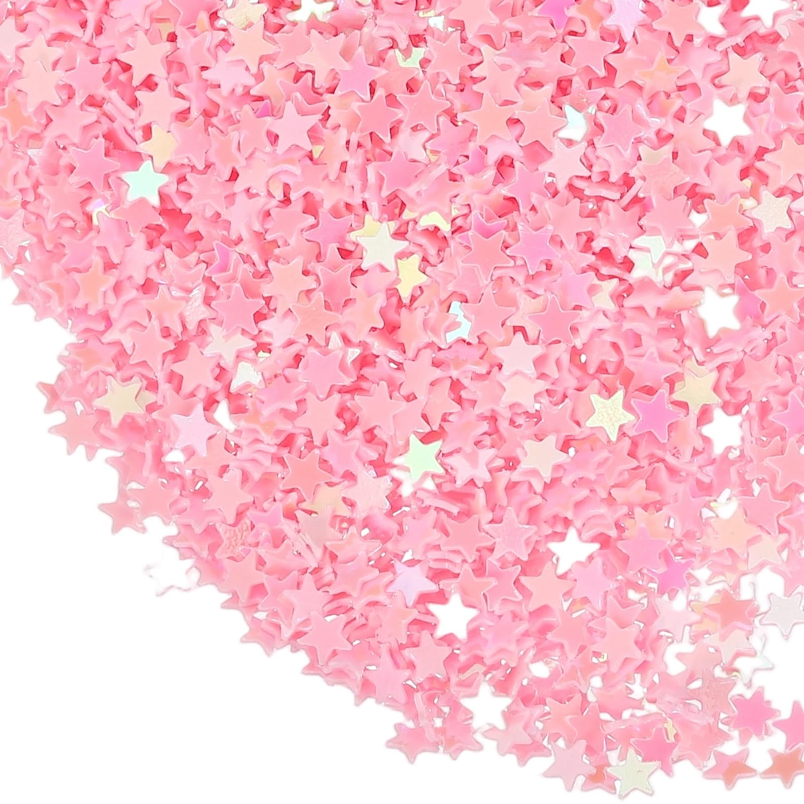 sourcing map 1.94oz(55g) Star Glitter Confetti, 3mm Art Craft Glitter Holographic Sequins Table Confetti Laser Sequins for Crafts DIY Nail and Party Wedding Festival Decoration, Pink