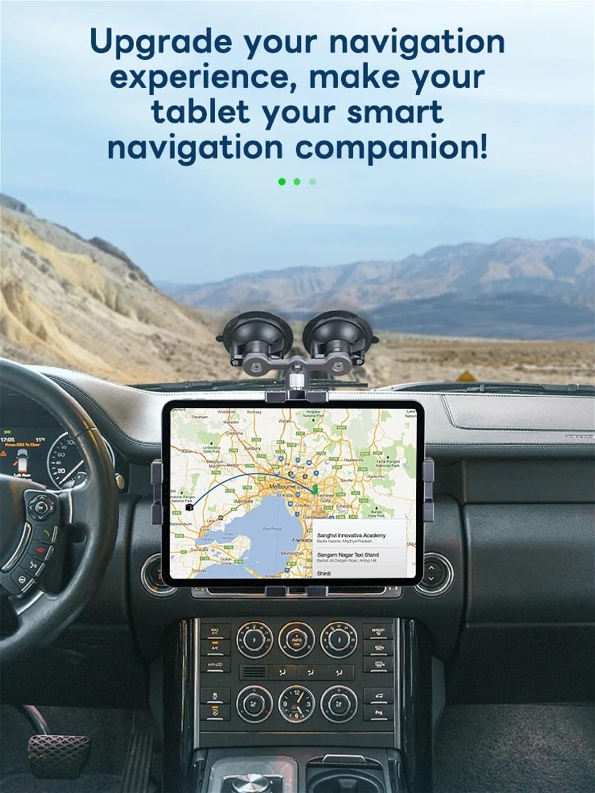 Soporte Movil Coche Supporto per Tablet per Auto Supporto a Ventosa con Supporti a Sfera da 1 Pollice per Tablet Supporti per Parabrezza di Veicoli Porta Smartphone