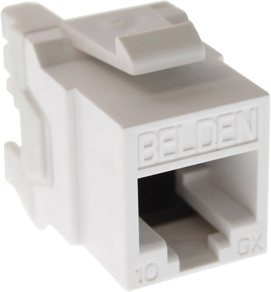 Amazon.com: Belden AX102282 10GX Keystone Jack for Cat 6 and 6a
