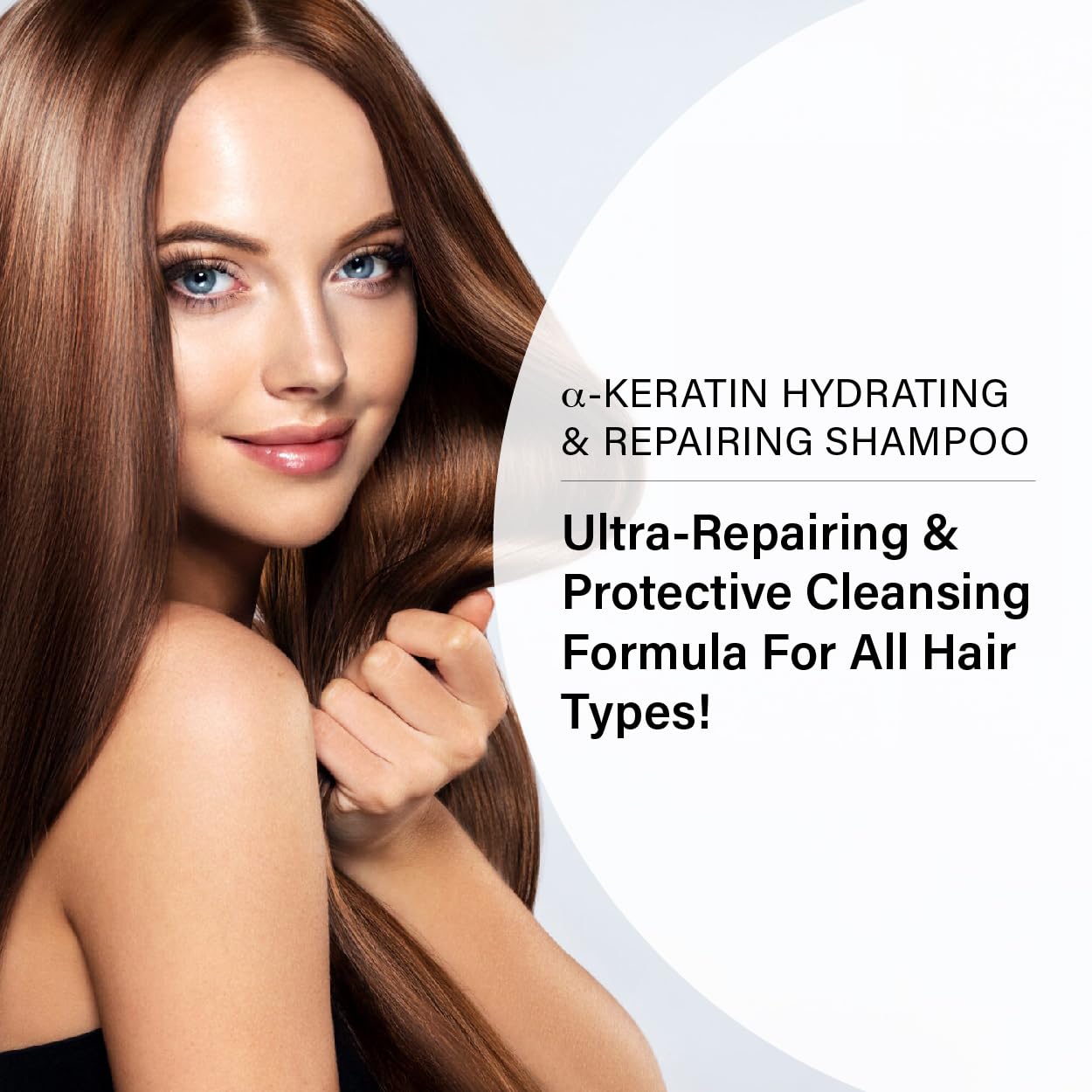 PETER COPPOLA a-Keratin Hydrating & Repairing Shampoo - Ultra-repairing & Gentle Cleansing Sulfate Free Shampoo Repairs Damaged Hair - Nourishes, Conditions, And Prevent Breakage (10 Fl Oz)