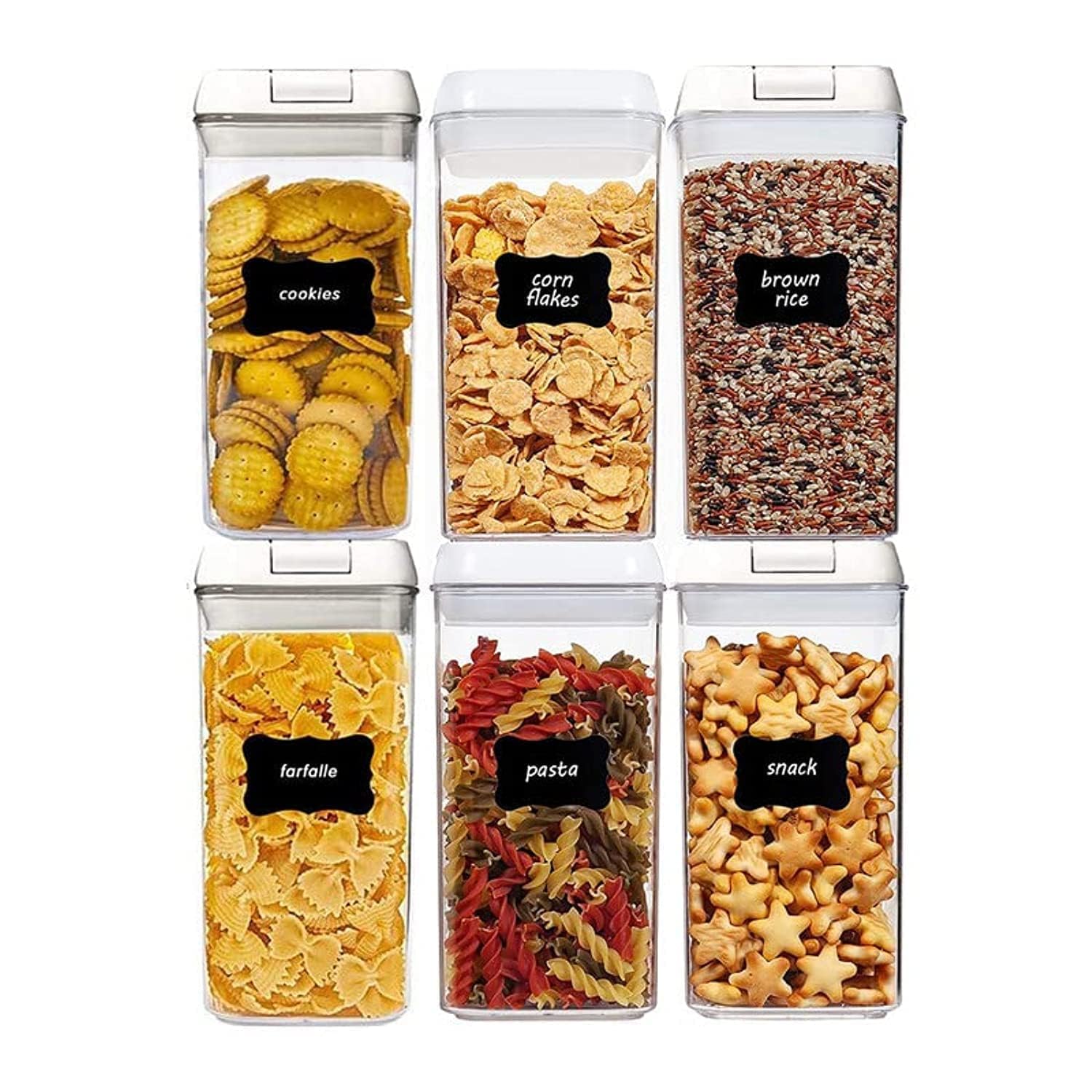 O9 O-NINE Airtight Food Storage Containers, Set of 6 Pieces, 1.2L